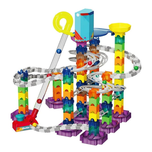 iTOYiFUN 202 Pcs Marble Run,Premium Building Blocks Set, Stem Building Toys, Gift for Kids Toddler Aged 3 