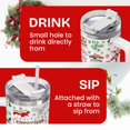 thumbnail image 3 of Vaso navideño 34HD de 40 oz con mango y pajita, 3 of 8
