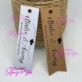 thumbnail image 1 of Etiquetas adhesivas personalizadas para decoración de boda, etiqueta de recuerdo de boda, etiqueta de papel Kraft/blanco, 1 of 4