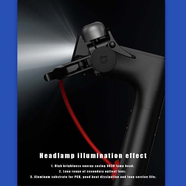 Scooter Light Folding Scooter LED Waterproof Lamp Replacement for Xiaomi M365/M365 Pro, Headlight Workhe