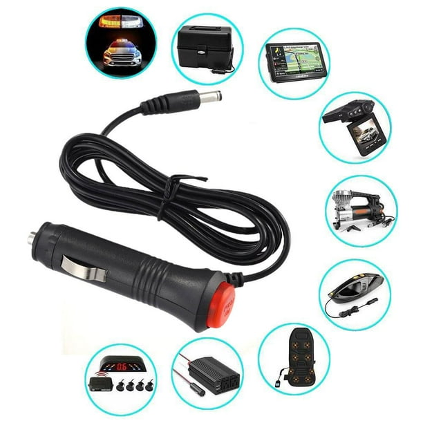 12v led strip light cigarette plug 1.5M Car Cigarette Lighter Plug Adapter For LED Light Switch Strip ON T5R3