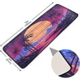 thumbnail image 3 of FREEAM Soft Non-Slip Washable Carpet 24 * 72In Runner Rug High-Density Space Elastic Kitchen Absorbent Relieve Foot Pressure Bathroom Entrance -Palm Sunset, 3 of 7