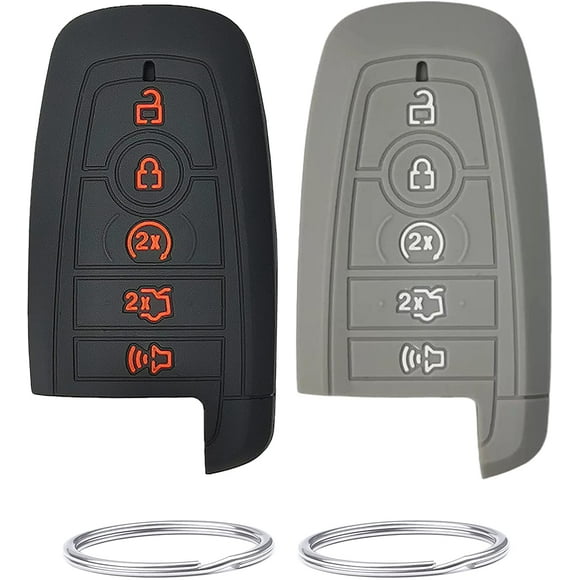 REPROTECTING Silicone Rubber Key Fob Cover Compatible with 2017-2021 Ford Edge Expedition Explorer F-150 F-250 Super
