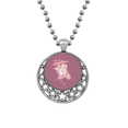 thumbnail image 1 of Pinto Violet Peint Animaux Colliers Pendentif Rétro Lune Étoiles Bijoux, 1 of 3