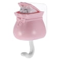 thumbnail image 3 of Lucky Bag Cat Gancho De Pared Adhesivo De Plástico Adorable Sin Perforación Decoración Almacenamiento Colgador De Pared Para Dormitorio Porche Cocina Azul Yuarrent HA026761-02, 3 of 6