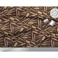 thumbnail image 2 of Soimoi Brown Cotton Duck Fabric Text & Knife Kitchen Printed Craft Fabric by the Yard 42 Inch Wide, 2 of 3