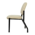 thumbnail image 4 of Boss Office Products Big and Tall Antimicrobial Vinyl Armless 300 lb. Weight Capacity Guest Side Chair, Beige, 4 of 6
