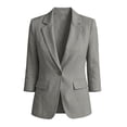 thumbnail image 5 of Cilsoka Blazers for Women Business Casual Jacket Elegant Solid Color Lapel Collar Blazer Oversize Loose Fully-Lined Work Office Suit with Pockets, 5 of 6