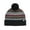 Black with Ball, variant on Winter Knit Beanie Hat for Men and Women