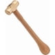 thumbnail image 1 of Mazo de latón de 25 cm (9,8") de largo, con mango de madera de haya, ideal para la elaboración de joyas y manualidades., 1 of 6