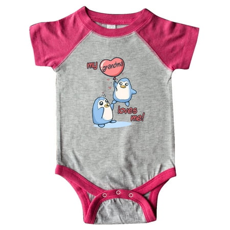 

Inktastic My Grandma Loves Me Gift Baby Boy or Baby Girl Bodysuit