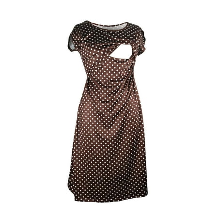 

Maternity Clothes Dress Nursing Tank Tops For Breastfeeding Clearance Sales Ladies Multifunctional Maternity Wear Nursing Clothes Polka Dots Round Neck Short Sleeve Dress