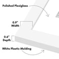thumbnail image 3 of Americanflat 16x20 Picture Frame with Polished Plexiglass with 11x14 Mat 5 Pack Display Photo Galleria - White, 3 of 8