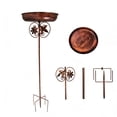 thumbnail image 2 of Metal Bird Bath for Outside,Vintage Freestanding Birdbaths Birdfeeder,Bird Baths Feeder Bowl for Outdoors Garden Patio Yard Lawn Decor,Upgraded 5-Pronged Base (Antique Bronze), 2 of 6