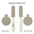 thumbnail image 2 of Kiss New York QuickBuff Foot File – Callus Remover for Feet, Spa Pedicure Quality, Stainless Steel, Dead Skin Removal, Emery Foot Heel Scrubber, Waterproof Rust Proof, Wet & Dry (Curved, Double-sided), 2 of 11