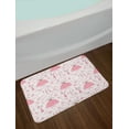 thumbnail image 2 of Princess Bath Mat, Pattern with Accessories of Princess Mystic Candles Bouquet Dress Shows, Non-Slip Plush Mat Bathroom Kitchen Laundry Room Decor, 29.5 X 17.5 Inches, Rose Pale Pink White, Ambesonne, 2 of 2