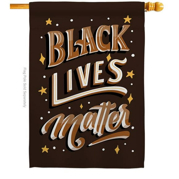 USA Decoration H170055-BO 28 x 40 in. BLM Unity Black History Lives Matter Double-Sided Decorative Vertical House Flags - Decoration Banner Garden Yard Gift