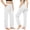 White, variant on Yoga Pants for Women High Waist Solid Color Casual Summer Sports Leggings