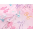 thumbnail image 3 of Topgal Satin Pajamas for Girls Silky Coat Style Long Sleeves Pants 2PC Pink & Colour Bows Pjs Jammie Set Size 16, 3 of 7