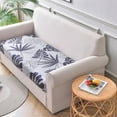 thumbnail image 4 of Dowbom 1-Piece Seat Cushion Cover,Stretch Couch Seat Cover Universal Washable Soft Furniture Protector Spandex Printed Sofa Cushion Cover for Chair Sofa Couch-2 Seater(1Pcs)-A, 4 of 8