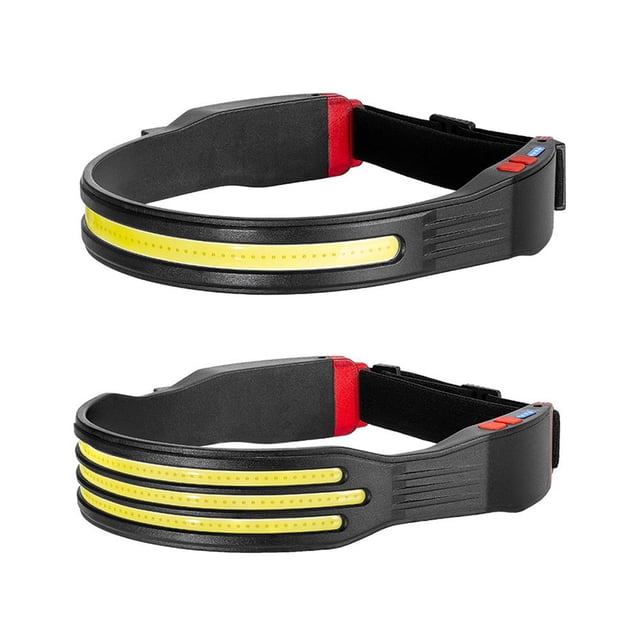 Bombilla Lámpara portátil COB con pantalla LED Mini lámpara de cabeza COB para acampar (C) Wdftyju Para estrenar