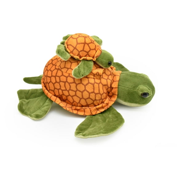 Sea Turtle with Baby, Super Soft Stuffed Plush Animal Toy, 15" CWG165 B411