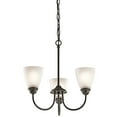 thumbnail image 2 of 43637OZ-Kichler Lighting-Jolie - 3 Light Mini Chandelier - with Transitional inspirations - 18 inches tall by 18 inches wide-Olde Bronze, 2 of 2