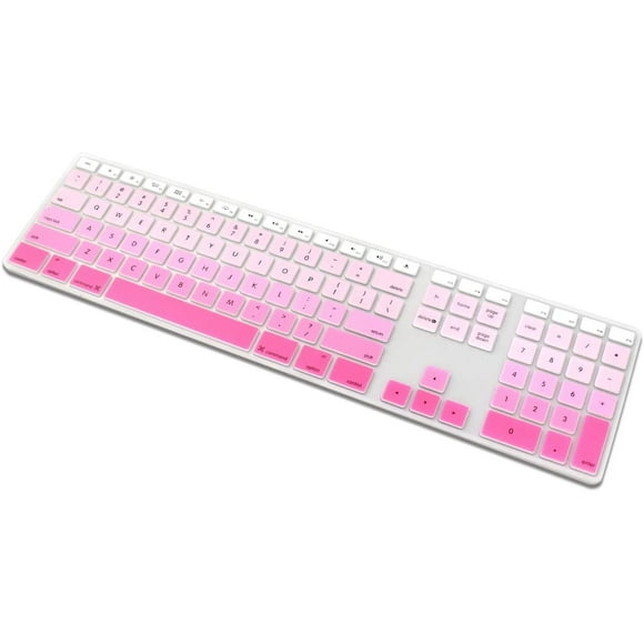ProElife Silicone Full Size Ultra Thin keyboard Cover Skin for Apple Keyboard MB110LL/B with Numeric Keypad Wired USB