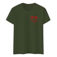 thumbnail image 4 of T-shirt Femme Saint-Valentin 2026 Mode Manches Courtes Col Rond Cœur Graphique, 4 of 4