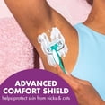thumbnail image 2 of BIC Soleil 5 Sensitive Rasoirs Jetables à 5 Lames pour Femmes, Bandes Hydratantes et Tête Pivotante pour des Rasages d'Été Doux, Lot de 4, 2 of 3