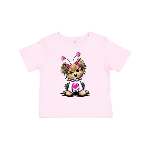 Inktastic Love Bug Yorkie Boys or Girls Toddler T-Shirt