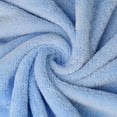 thumbnail image 2 of Bath Towels Soft Plush Fleece Bath Towel Set 2 Piece Solid Blue 30 x 60 inches, 2 of 5
