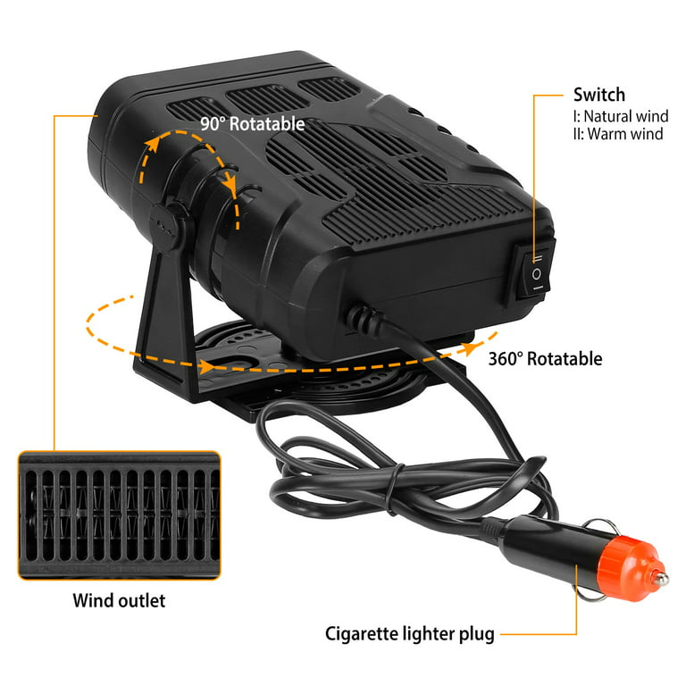 Generic Portable Car Heater, 12V/120W Creative Spherical Auto Heater
