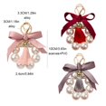 thumbnail image 2 of Methold Llavero moda Bowknot llavero moderno hecho a mano exquisito bolso encanto Auto colgante decoración fiesta cumpleaños Universal Luces de acuario Rojo Methold PT004589-03, 2 of 6