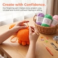 thumbnail image 5 of HearthLoop Beginner Crochet Yarn, Worsted Weight Medium #4 – Easy-to-See Stitches for Crocheting, Ideal for DIY Crochet Kit Making, 5 of 9
