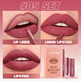 thumbnail image 5 of Seasonal Savings, 3-in-1 Lipstick Set with Lip Gloss – Long-Lasting, Waterproof, Non-Stick Formula, Nude Shades, Paired with Natural Lip Contour, Perfect for Daily Makeup, 7.5ml | Plastic, E, 5 of 8