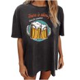 thumbnail image 1 of Blusa de manga corta de verano con estampado de Oktoberfest divertido vintage para mujer Pompotops  hfajkhk135618, 1 of 9