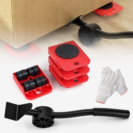YUNMEIYI Furniture Movers with Wheels & Lifter Kit, Furniture Dolly Heavy Duty, Moving Appliance Gliders for Sofa Fridge Washing Machine