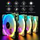 thumbnail image 4 of Kearding Coolmoon chasis ABS ventilador de refrigeración enfriador brillante 120mm radiador silencioso 12V ventilador ajustable accesorio de Juegos de teclado y mouse para computadora, 4 of 6