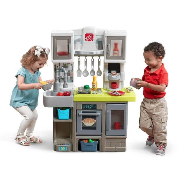 Step2 Contemporary Chef Play Kitchen with 20 Piece Accessory Play Set