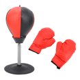 thumbnail image 1 of Desktop Punch Bag Desktop Boxing Bag Stress Relief Punch Bag Desktop Punching Bag PU Leather Stress Relief Standing Desk Table Boxing Punch Ball Fun Toys With Gloves For Kids, 1 of 8