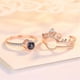 thumbnail image 4 of Fiudx Conjunto de Joyas Románticas, Anillos de Cobre Ajustables, Elegante Combinación de Oro Rosa y Plata, Regalo Perfecto para Bodas, Fiestas, Amigos, Celebra El Amor y La Amistad, Ideal para Mamás, 4 of 5