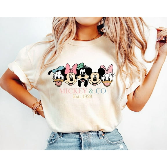 Retro Mickey & Co 1928 Shirt, Vintage Disney Shirt, Mickey And Co, Disneyworld Shirts, Family Mickey And Friends Shirt, Disney Family Shirt, S-5Xl Shirt