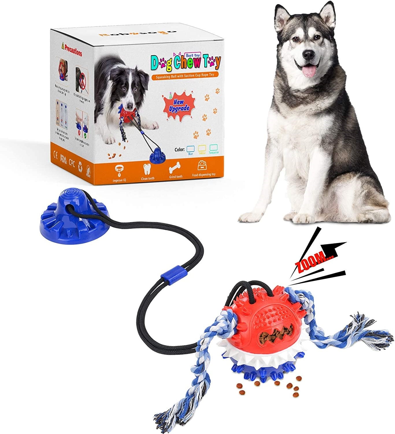 KASTWAVE Large Breed Suction Cup, Dog Toy for Dog, Tug Toy Interactive Dog  Toys, Indestructible Dog Puzzle Toys, Tested By Labrador, Golden Retriever,  More Small Medium 1 PSC price in Saudi Arabia