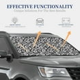 thumbnail image 3 of Kdxio Snake Print 2-Piece Sun Shade Front Windshield - Foldable Car Front Window Sunshades for Most Sedans SUV Truck, 3 of 6