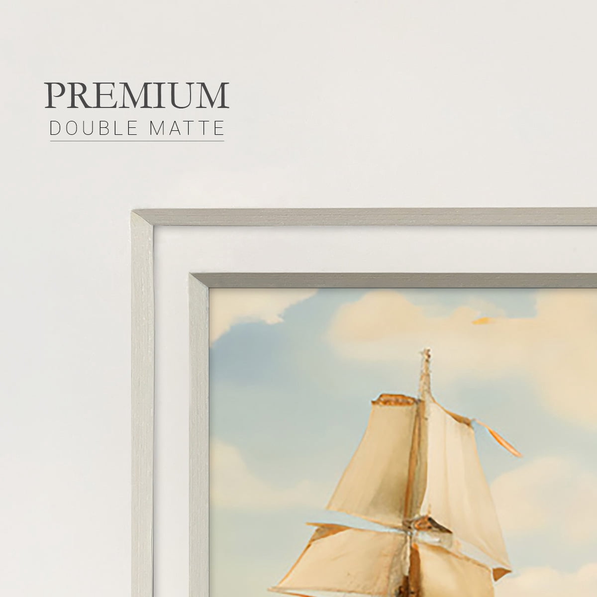 Sail Boat on the EdgePremium Framed Print