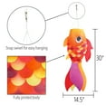 thumbnail image 3 of In the Breeze 5221 — 30-inch Hot Damsel Fish Windsock — Colorful Orange and Red Fishsock Hanging Garden Décor with Detailed Printed Graphics, 3 of 6