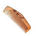 thumbnail image 3 of EeaseMX Peine de madera de durazno para barba, antiestático, de dientes finos, para masaje capilar (17-3 con paquete), 3 of 7