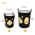 thumbnail image 3 of Balery Bee Happy Sunflower Gnomes Cesta de ropa redonda con asas, impermeable, independiente, para ropa, juguetes, dormitorio y familia-Medium, 3 of 6