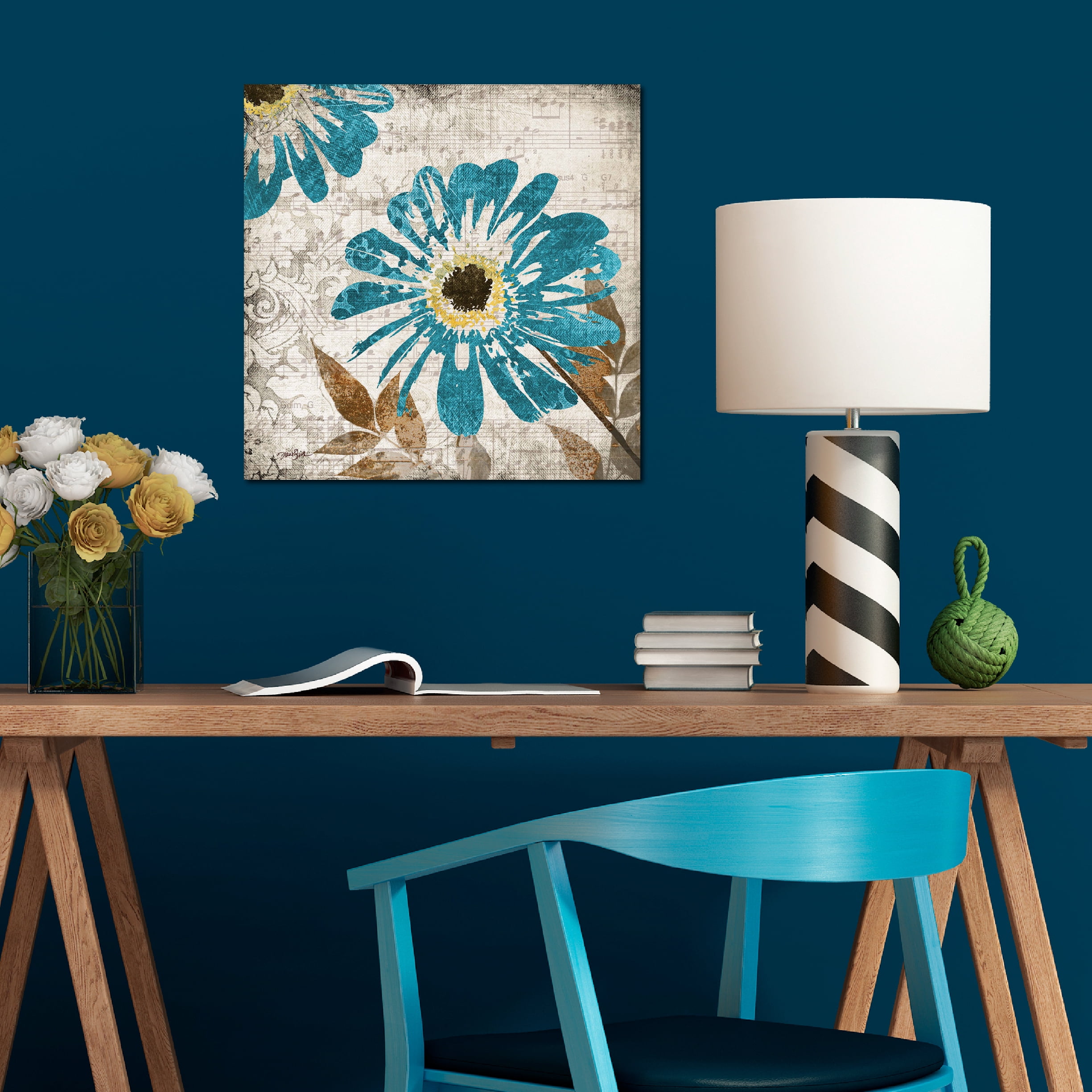 Courtside Market Poppy Flower I Gallery-Wrapped Canvas Wall Art, 16x16